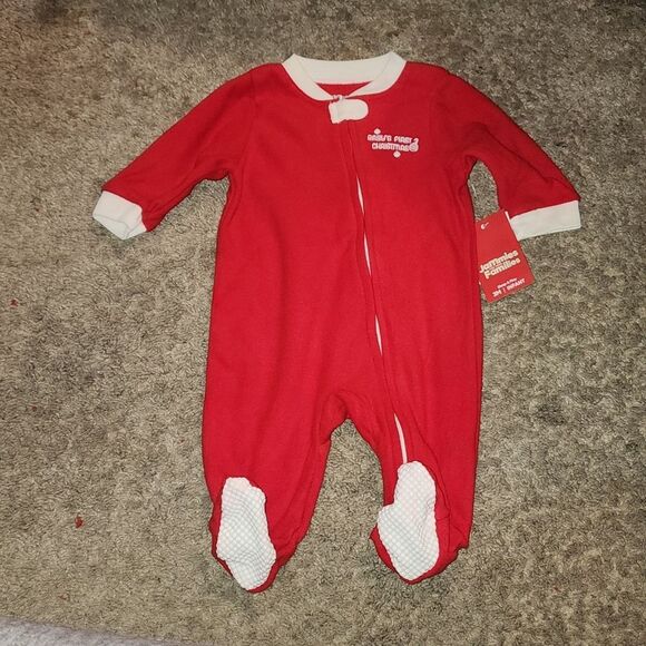 Baby Jammies For Your Families Joyful Celebration Red Sleep & Play size 3m - Picture 2 of 5